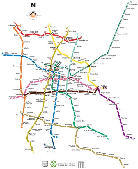 mapa del metro cdmx 2021